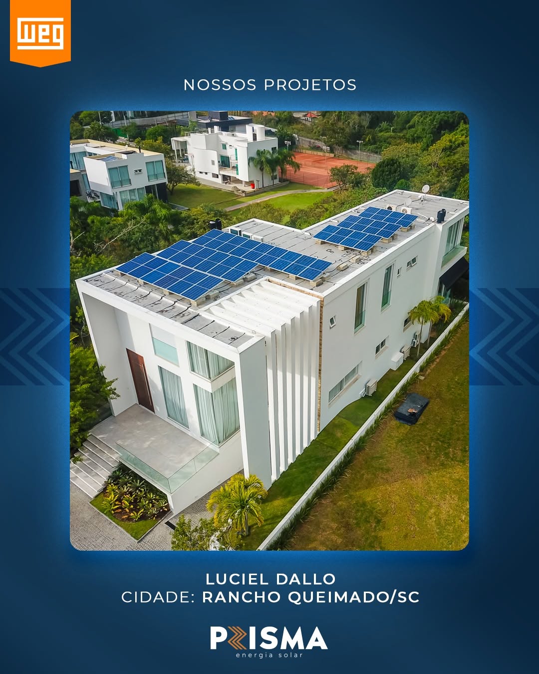Post recente do Instagram da Prisma Energia Solar